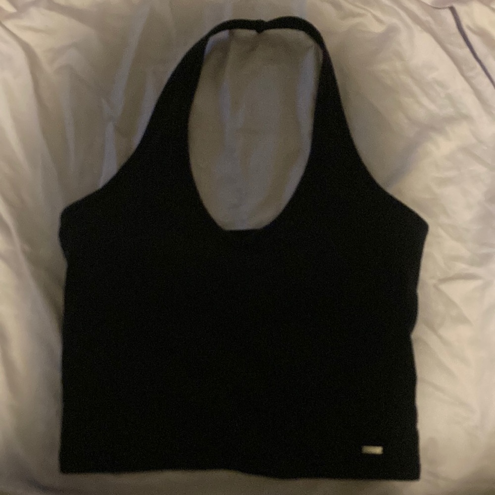 Hollister black halter top size medium